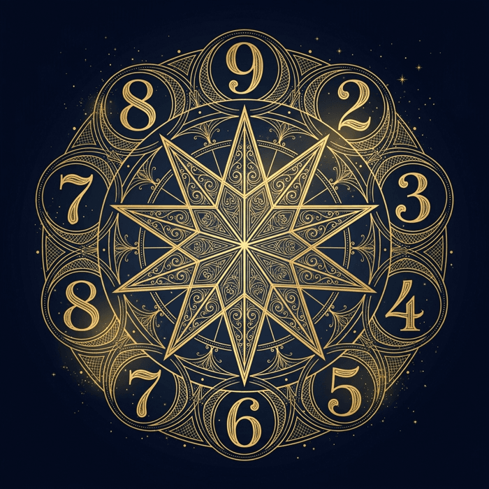 Numerology illustration